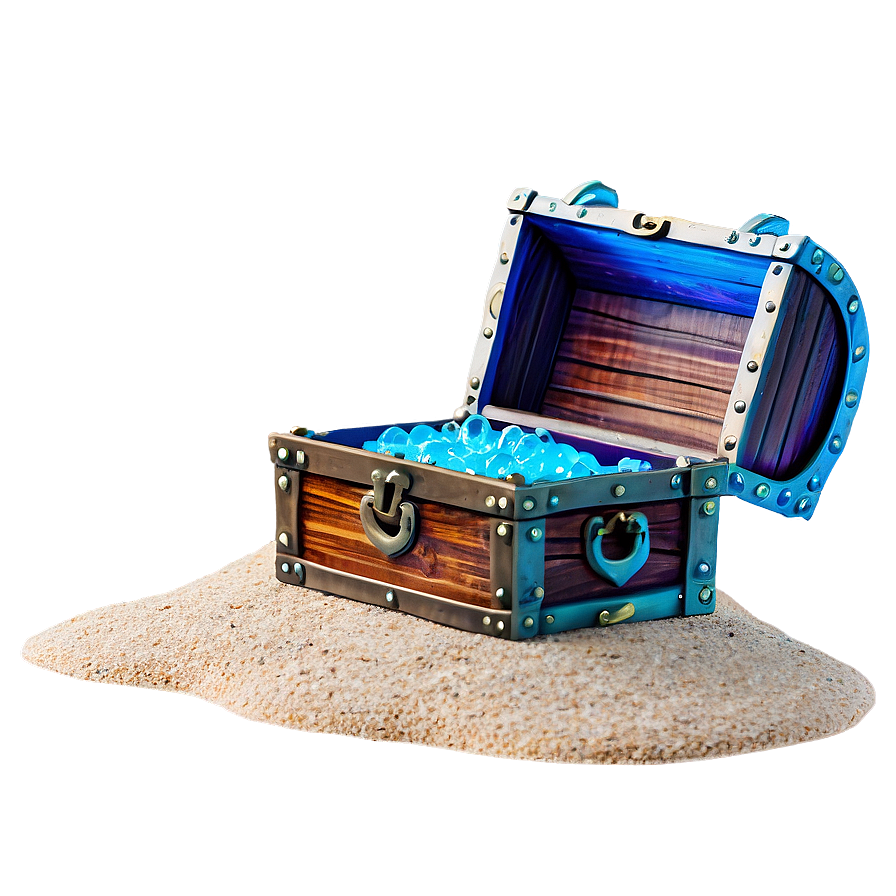 Treasure Chest On Beach Png 47