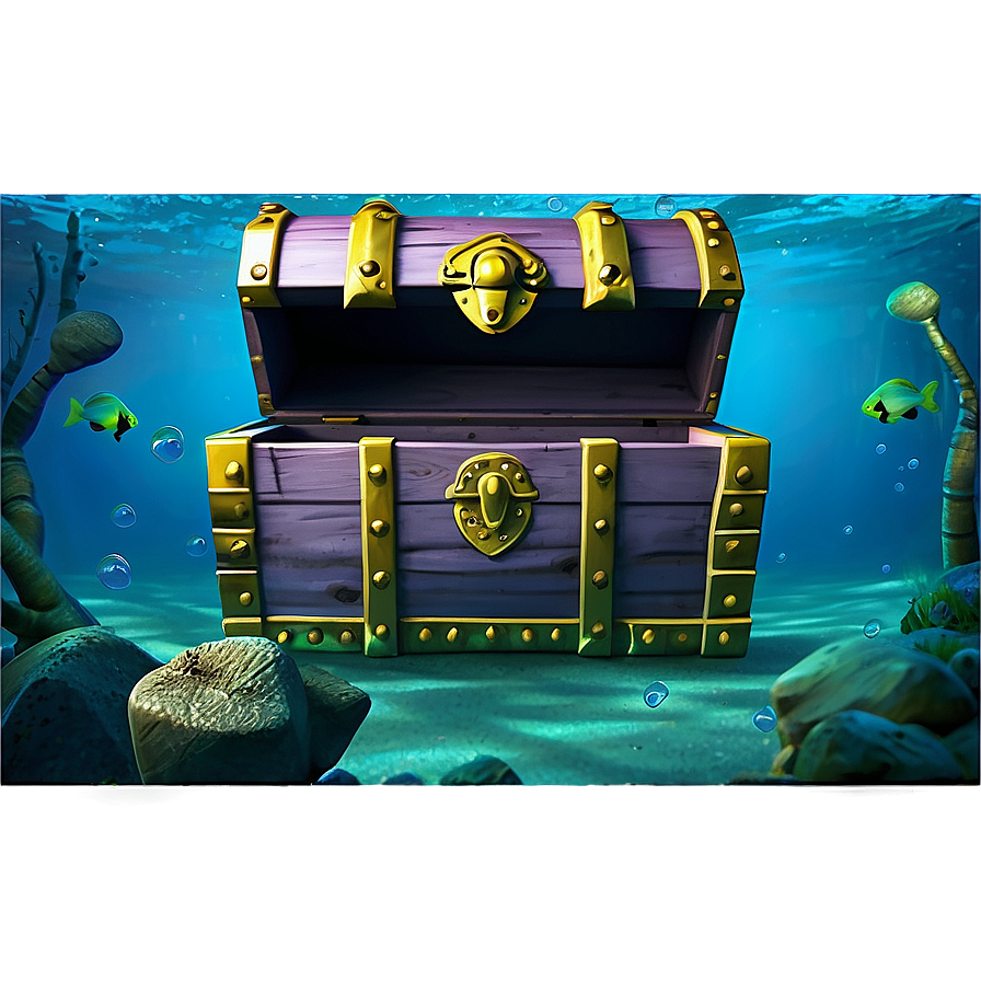 Treasure Chest Under Water Png 05252024