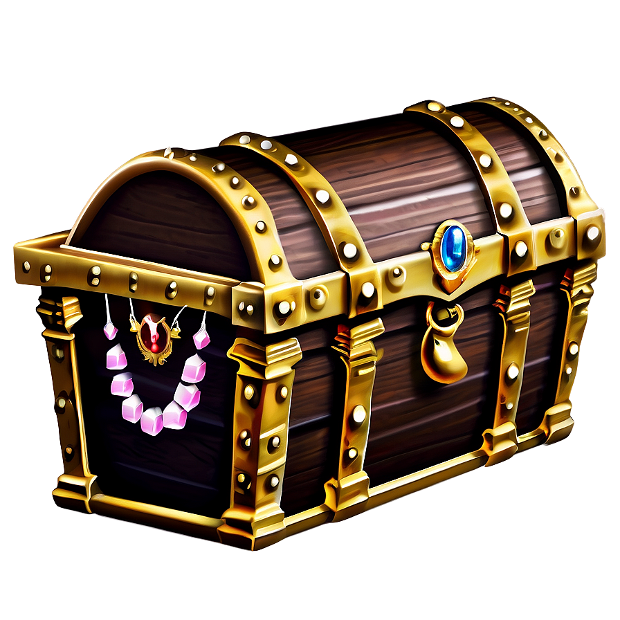 Treasure Chest With Jewels Png 10