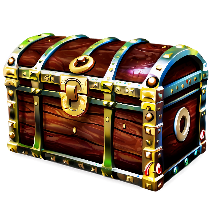 Treasure Chest With Jewels Png Akx