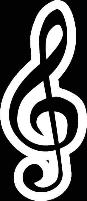 Treble Clef Tattoo Design