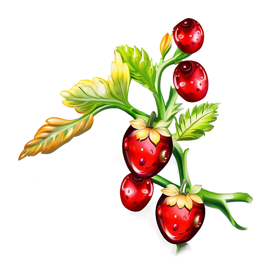 Tree Branch With Berries Png 8