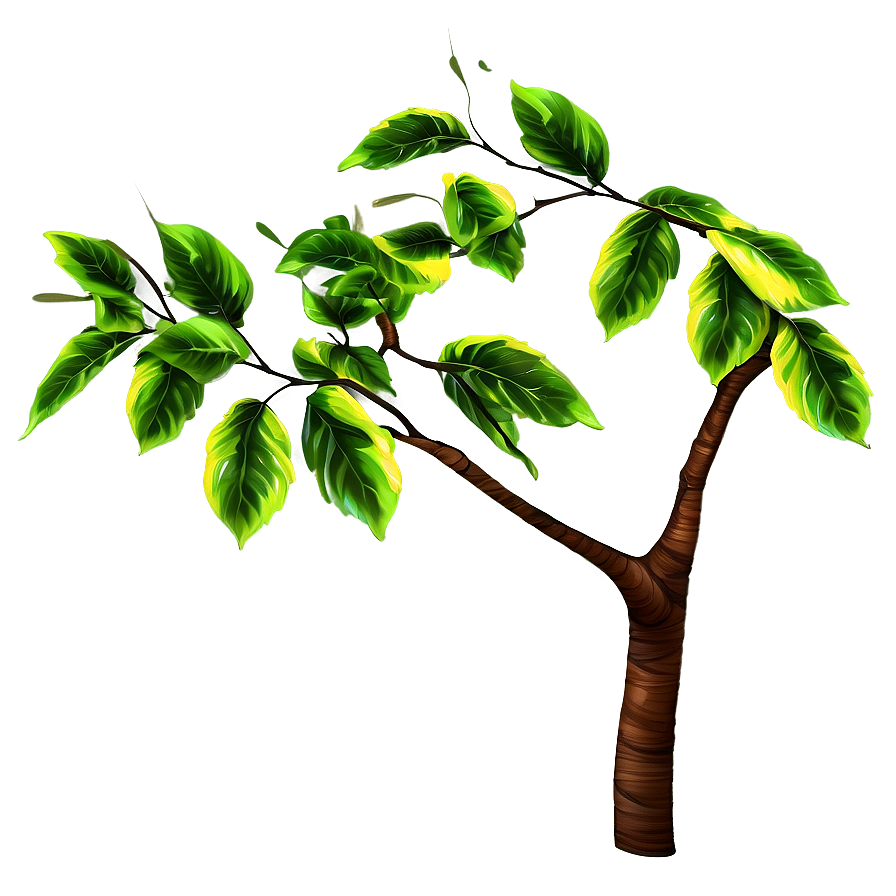 Tree Branch With Leaves Png Fkt87