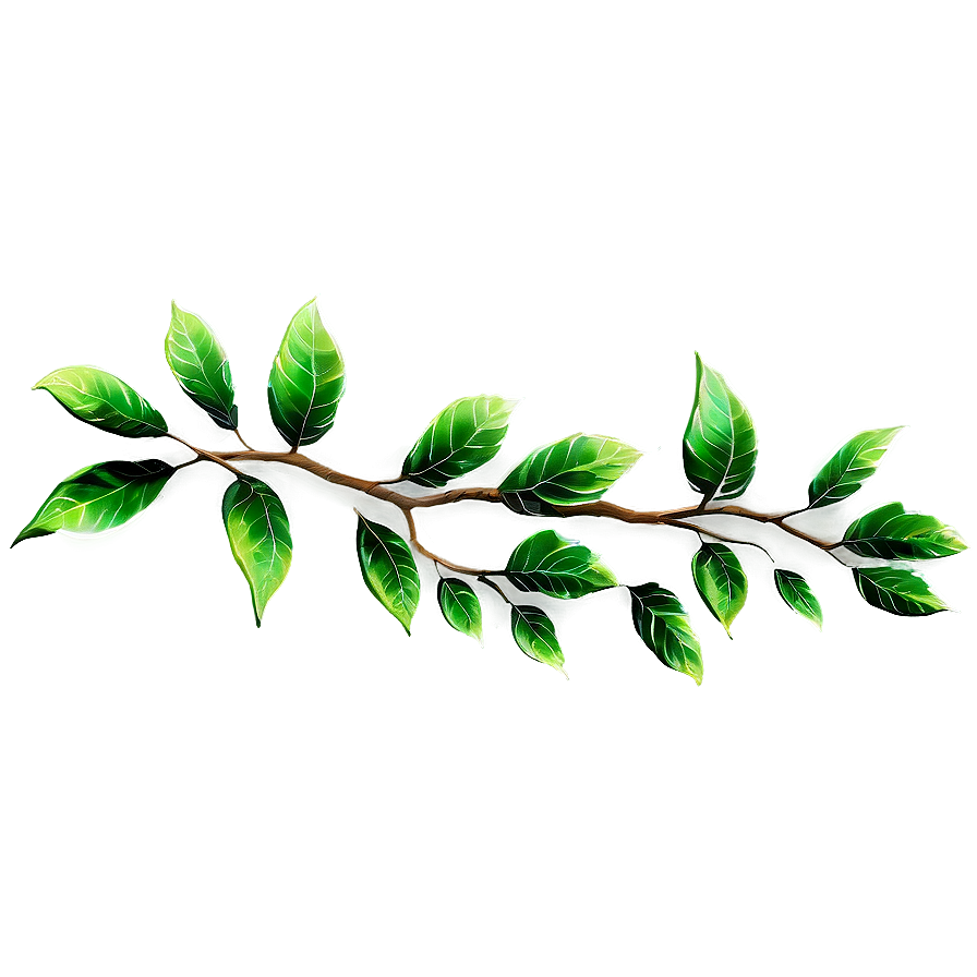 Tree Branch With Leaves Png Mqm