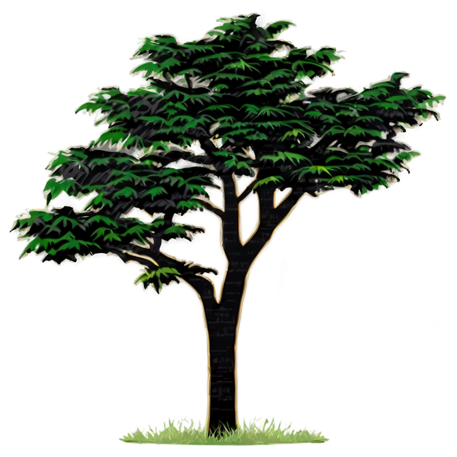 Tree Contour Landscape Png Wiu