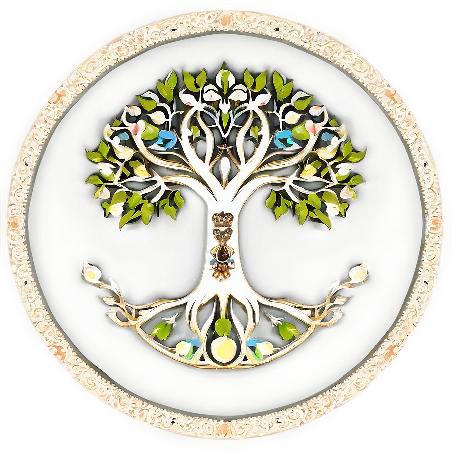 Tree Of Life In Circular Frame Png 06122024