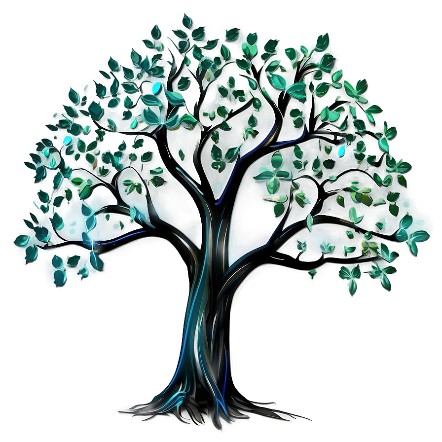 Tree Of Life In Digital Art Style Png 22