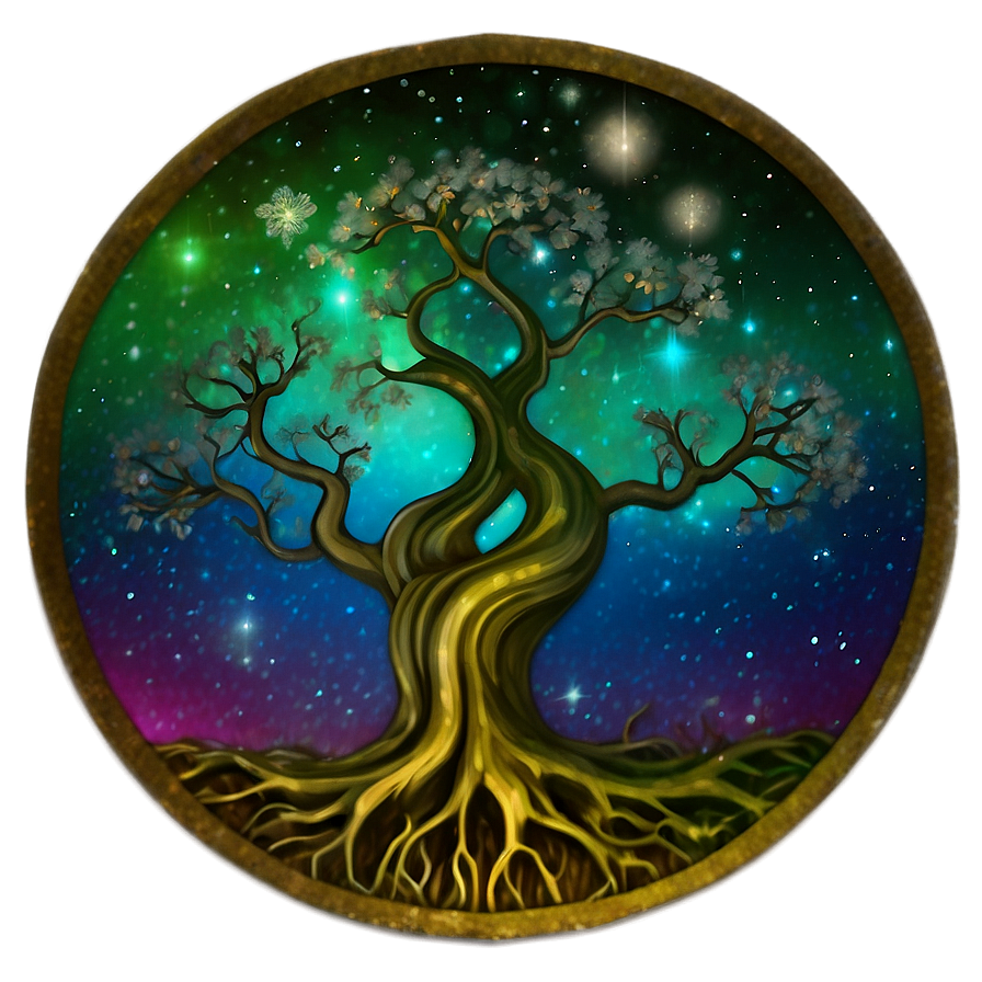 Tree Of Life In Galaxy Theme Png 25