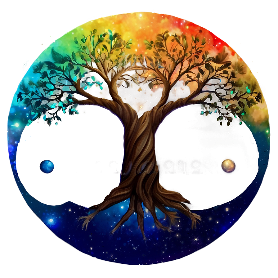 Tree Of Life In Galaxy Theme Png Stg57