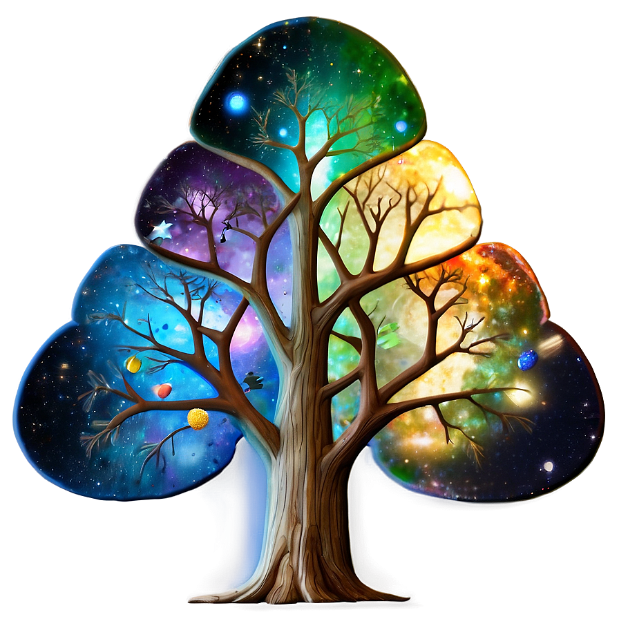 Tree Of Life In Galaxy Theme Png Yjp