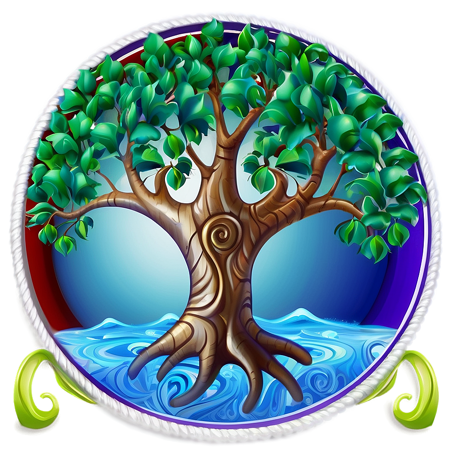 Tree Of Life In Ocean Theme Png 7