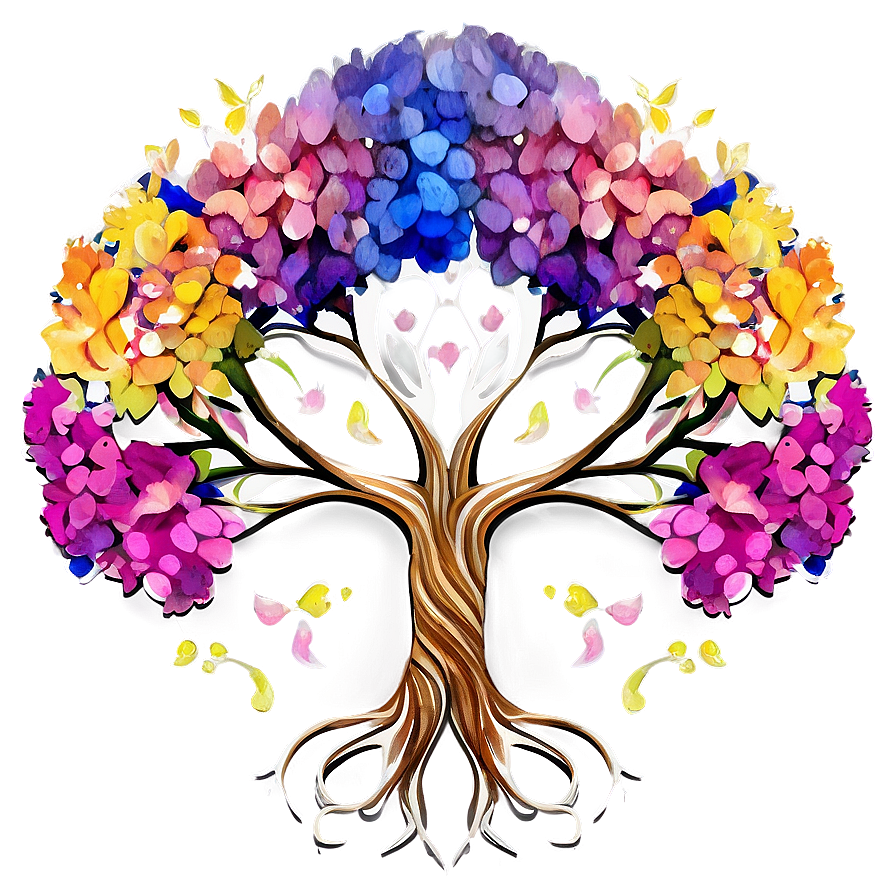 Tree Of Life In Vibrant Watercolor Png 06122024