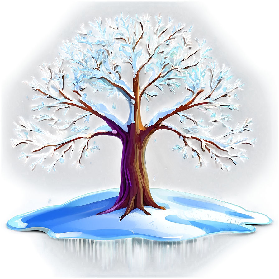 Tree Of Life In Winter Snow Png 06122024