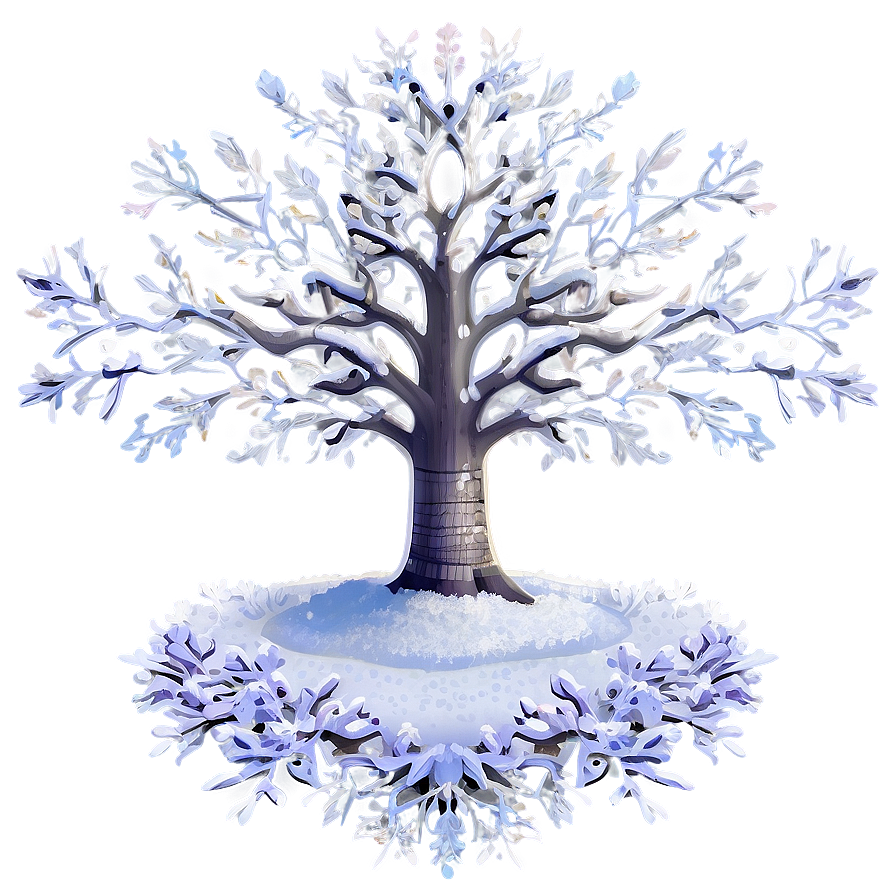 Tree Of Life In Winter Snow Png Loo29