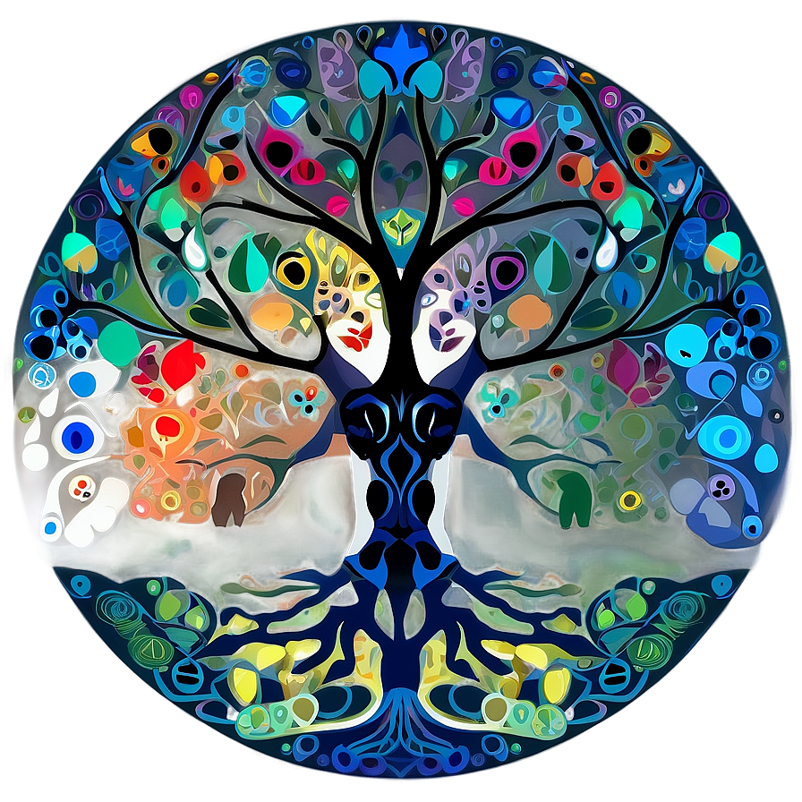 Tree Of Life With Animal Spirits Png 06122024