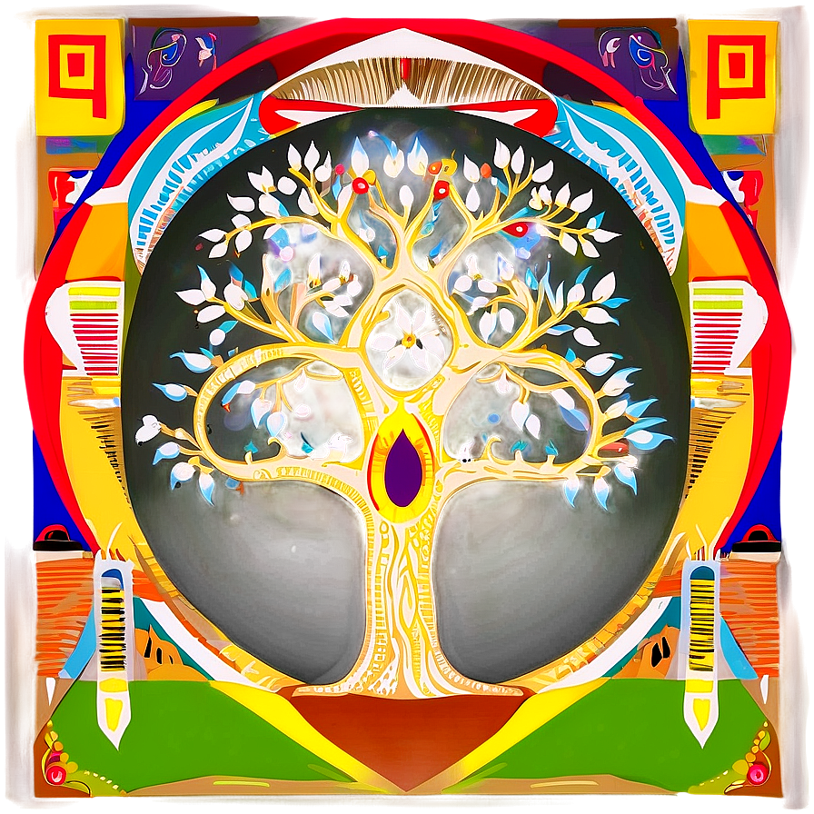 Tree Of Life With Animal Spirits Png 06122024