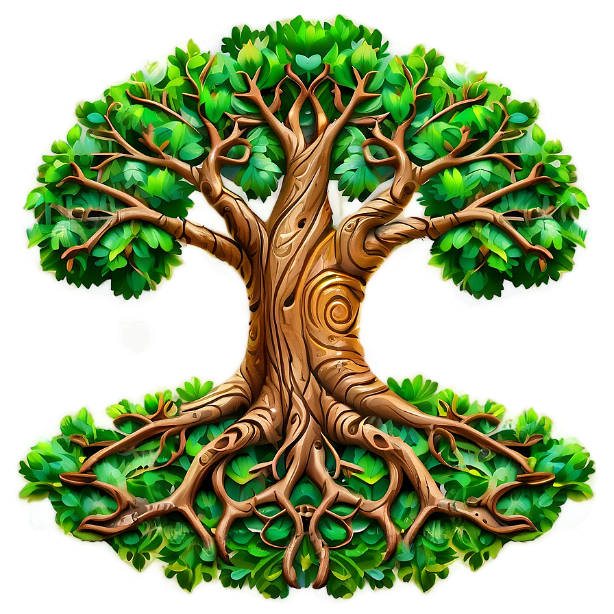 Tree Of Life With Detailed Bark Texture Png Ytw