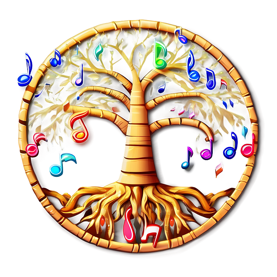 Tree Of Life With Musical Notes Png 39