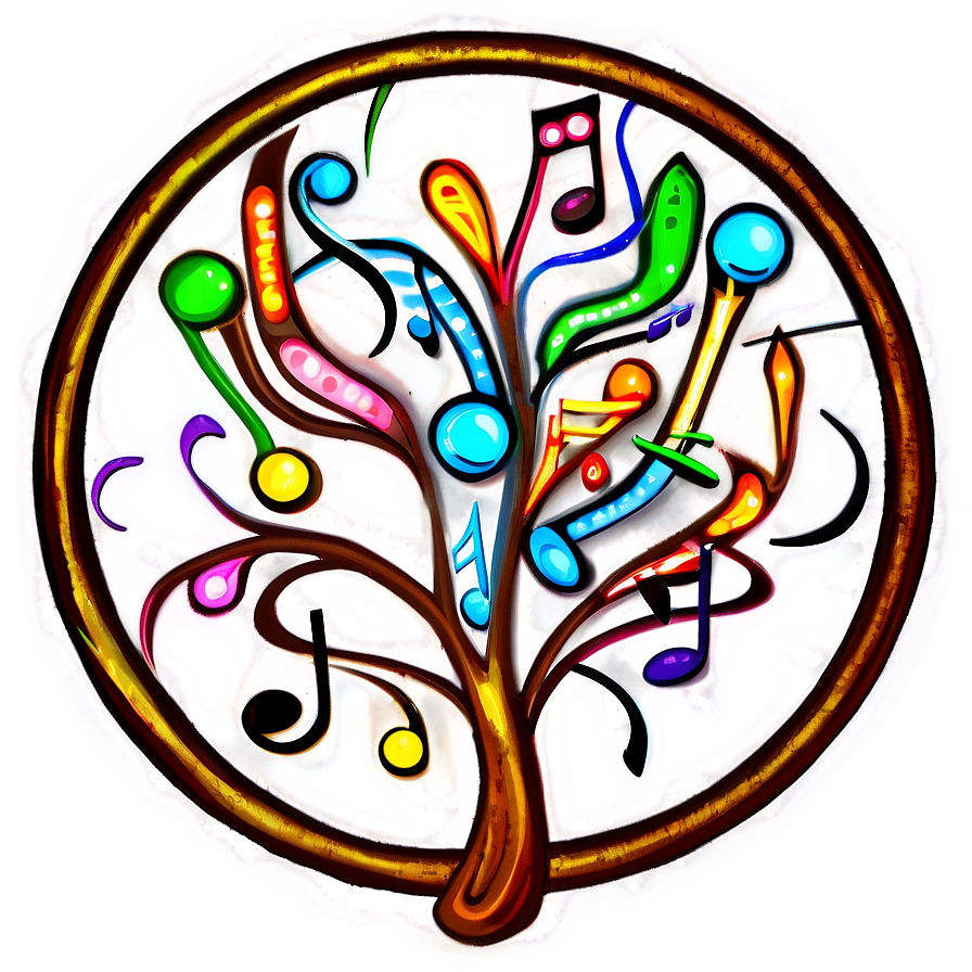 Tree Of Life With Musical Notes Png Kcy