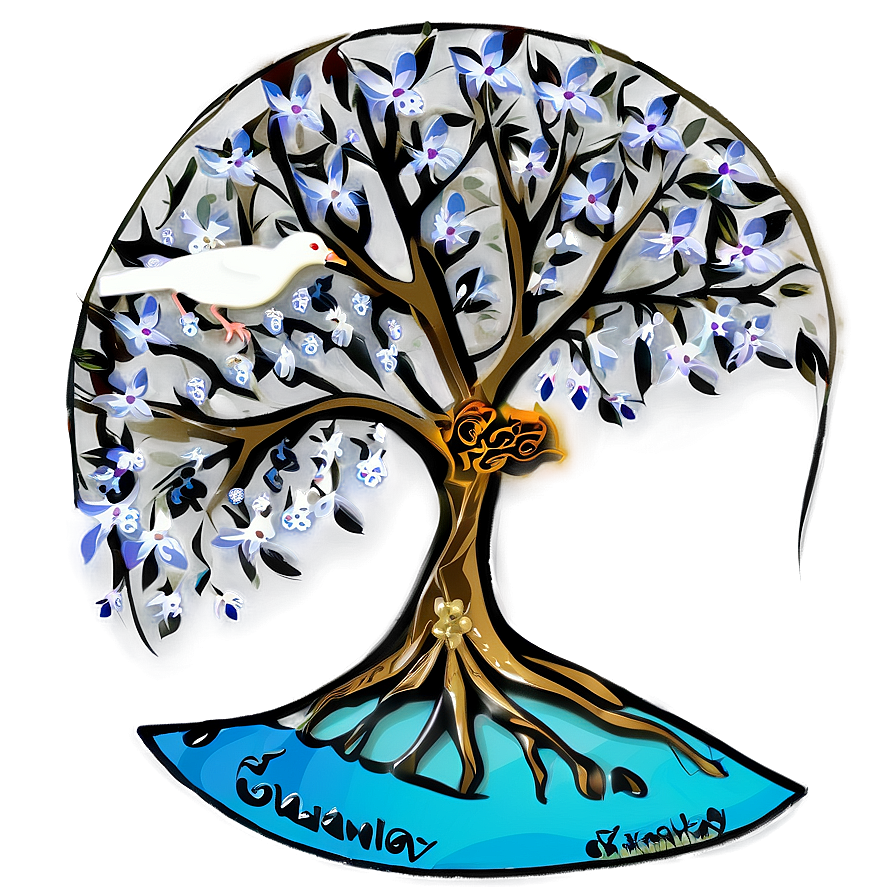 Tree Of Life With Peace Dove Png 06122024