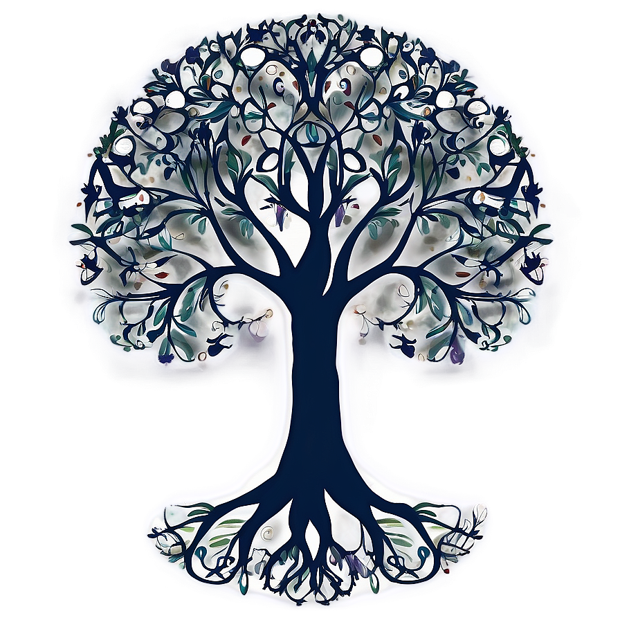 Tree Of Life With Stars And Moon Png Xef15