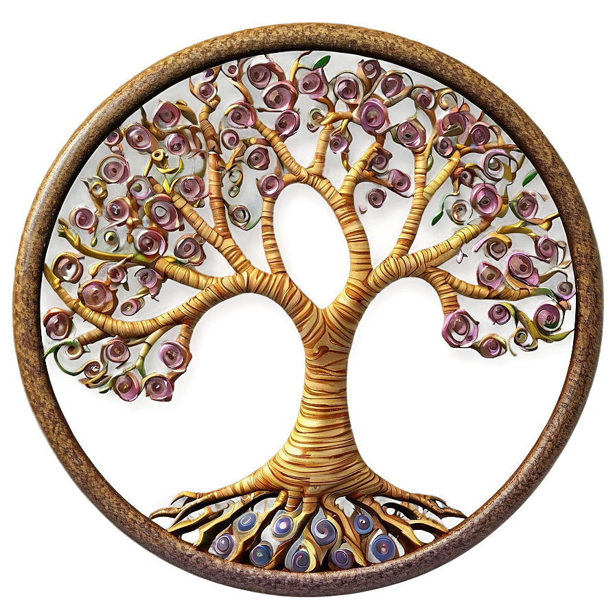 Tree Of Life With Swirling Branches Png Anx52