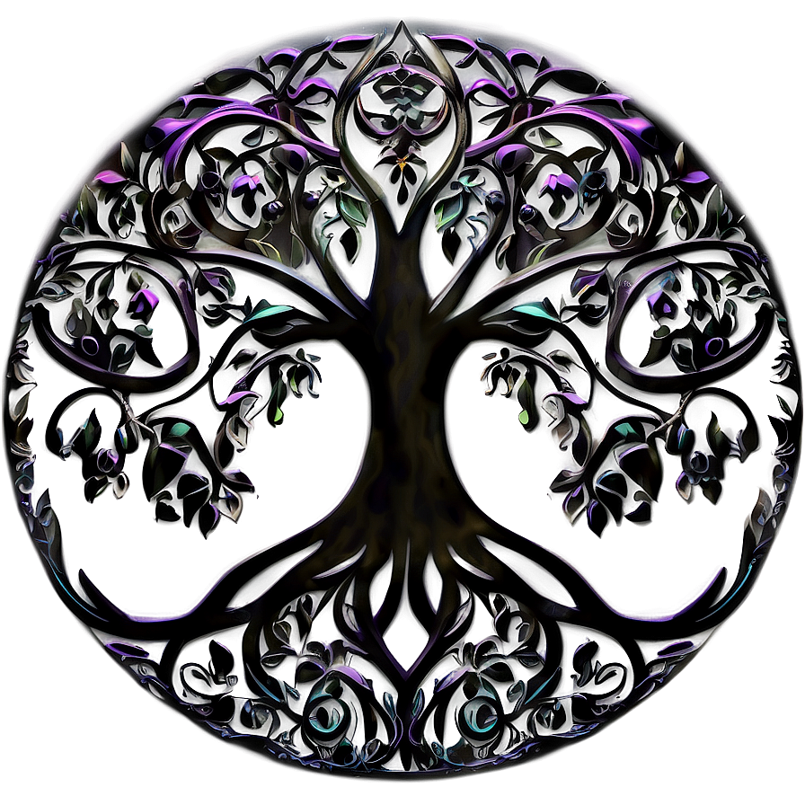 Tree Of Life With Swirling Branches Png Exx