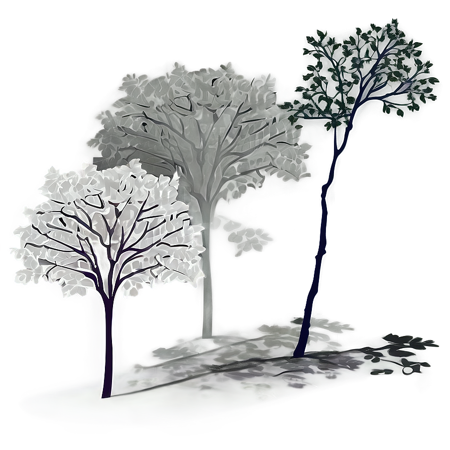 Tree Shadow Illustration Png 06282024