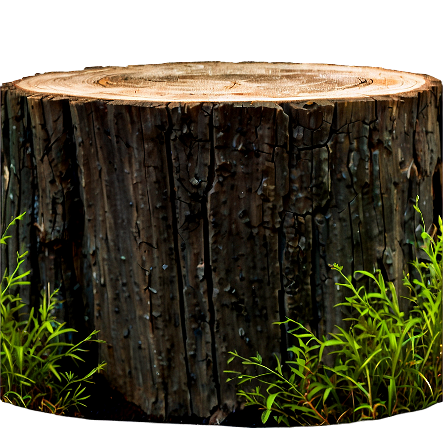 Tree Stump In Landscape Png Fbr40