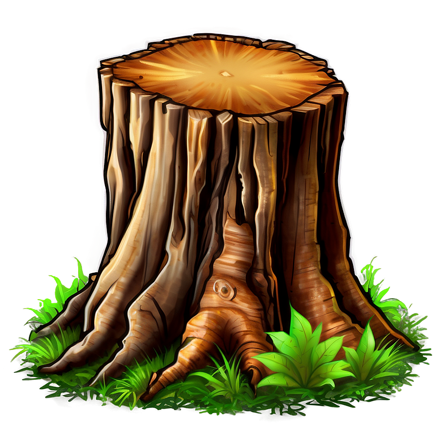 Tree Stump With Fungus Png 18