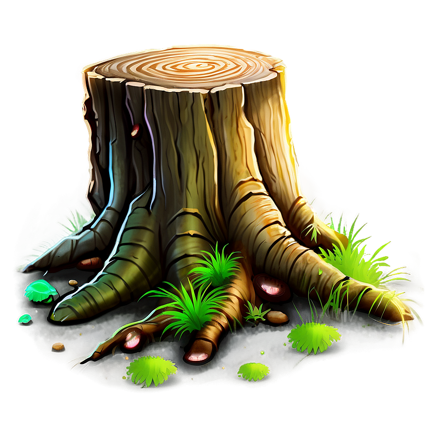 Tree Stump With Fungus Png 92