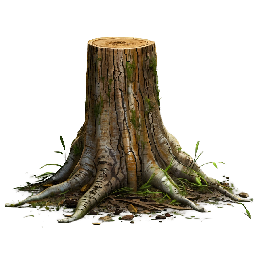 Tree Stump With Nest Png Mto33