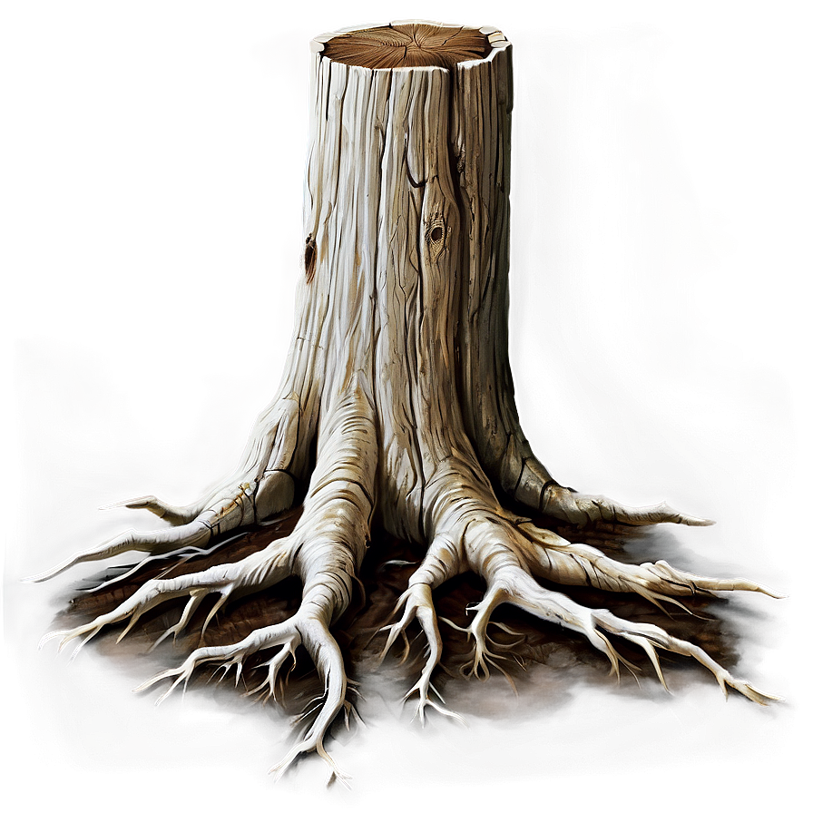 Tree Stump With Roots Png 06132024