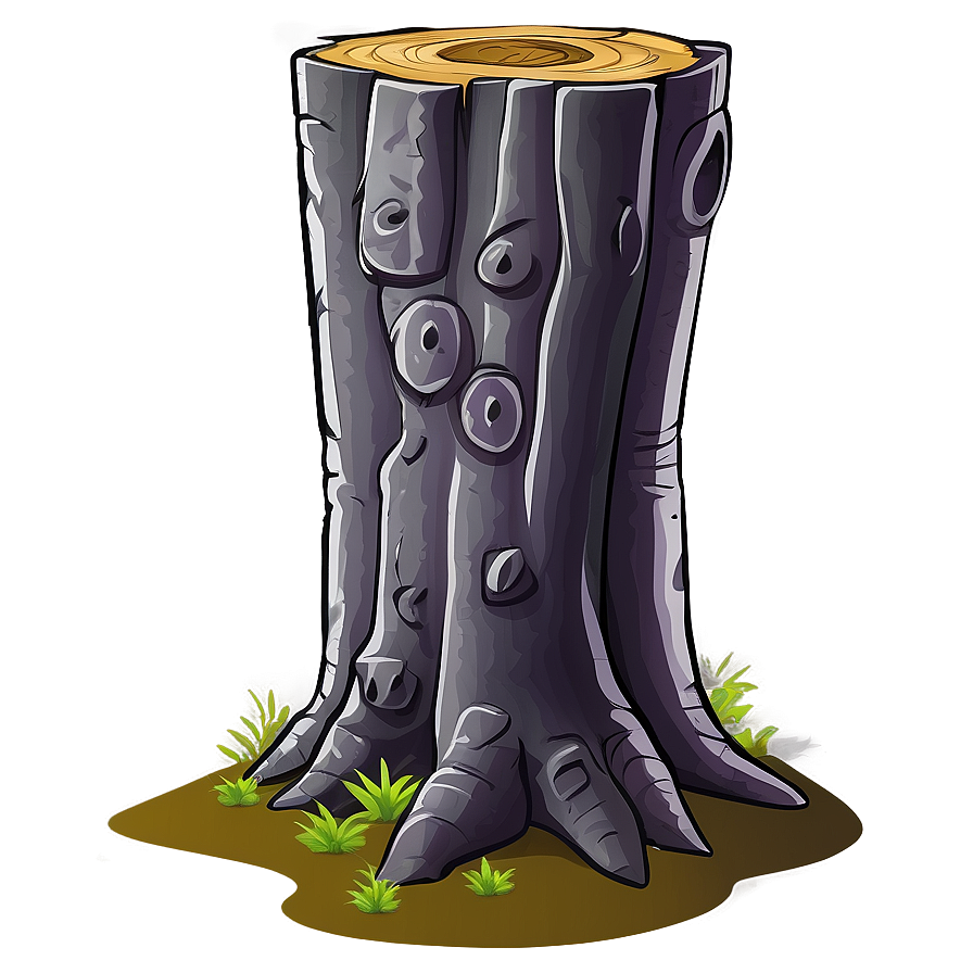 Tree Trunk Cartoon Png Dpk