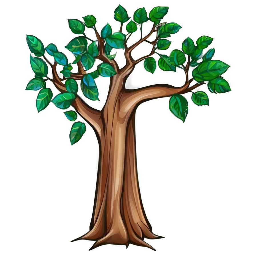 Tree Trunk With Leaves Png Bse