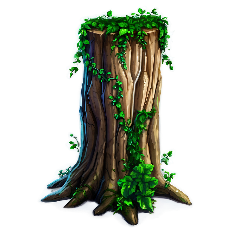 Tree Trunk With Vines Png 05242024