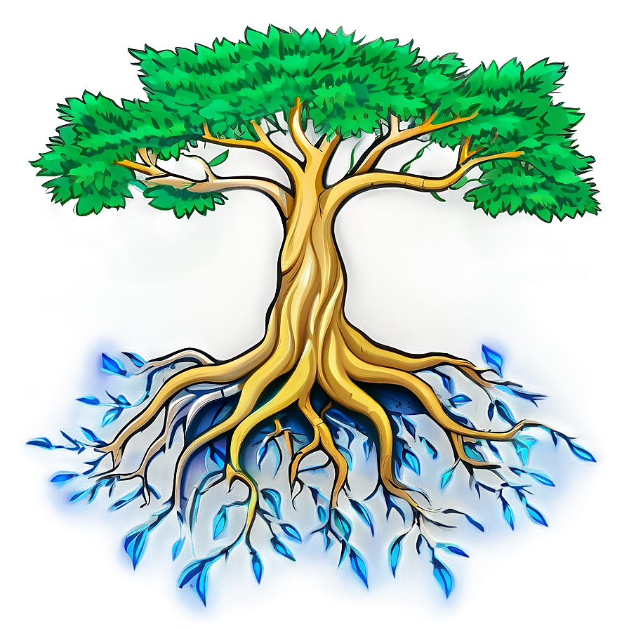 Tree With Roots Drawing Png 06122024