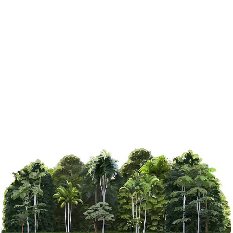 Treeline In Rainforest Png 45