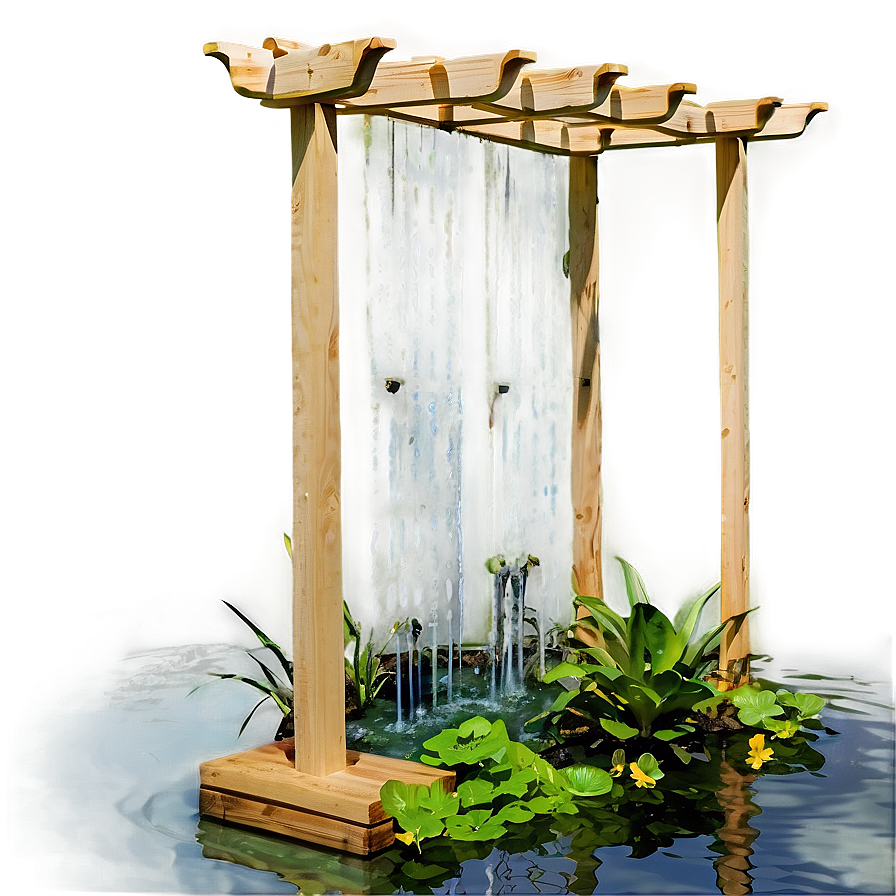 Trellis With Water Features Png Fbd1