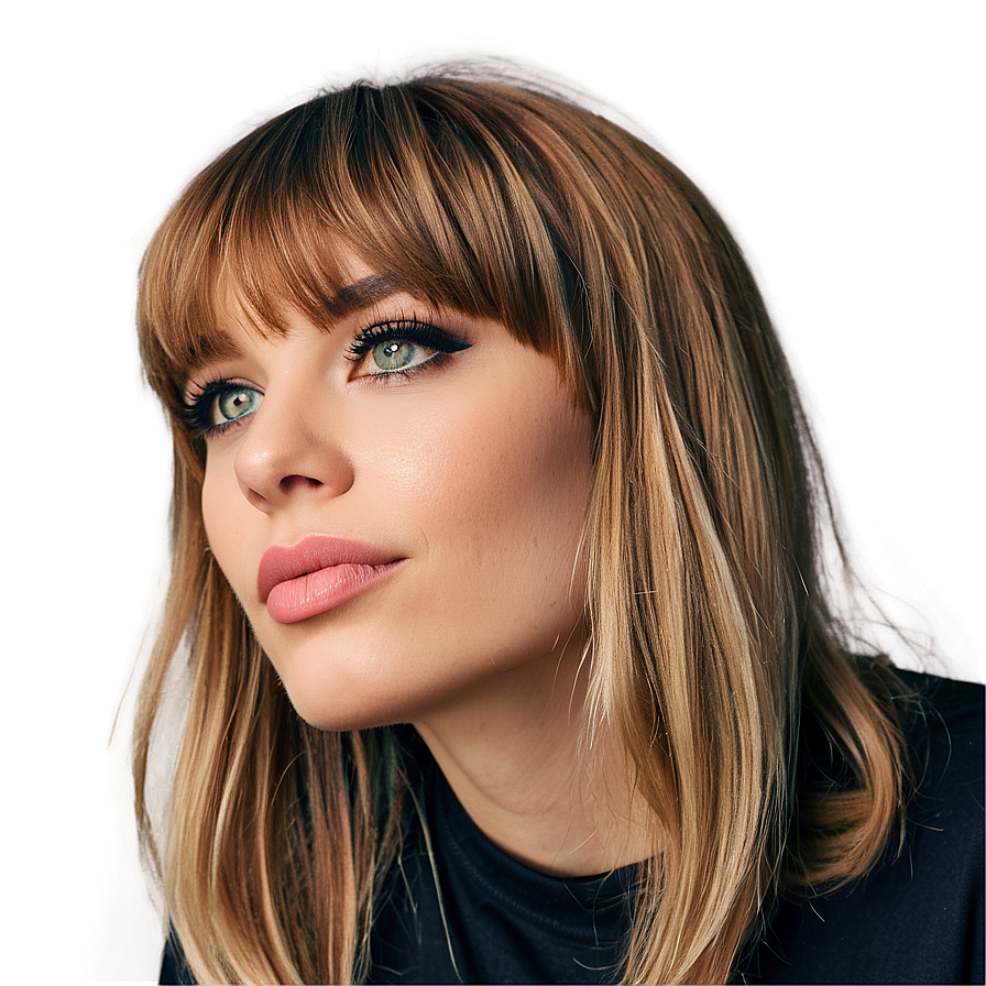 Trendy Bangs Looks Png 05252024