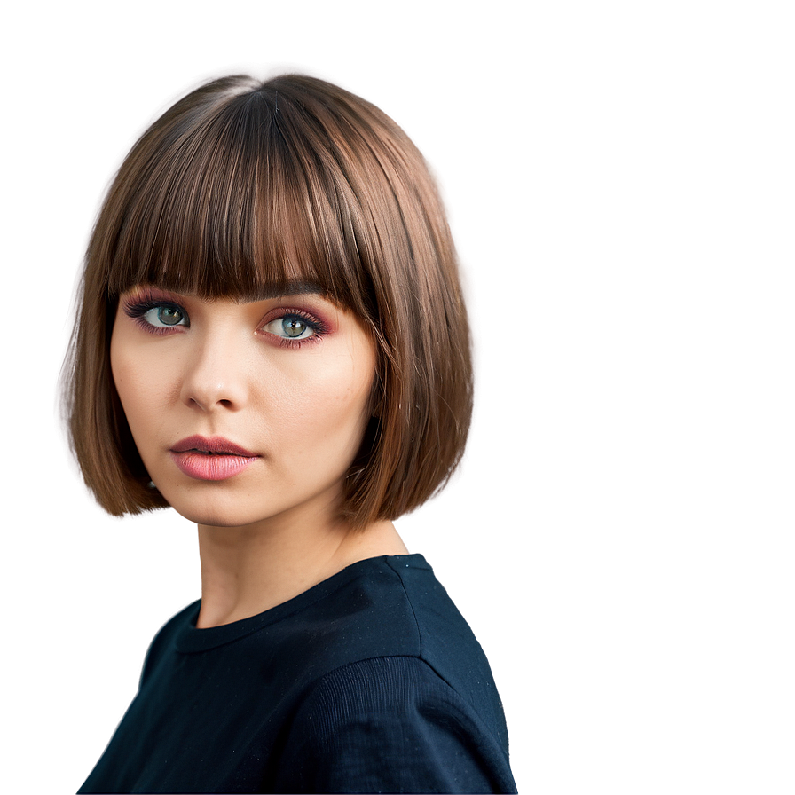 Trendy Bangs Looks Png Tsx56