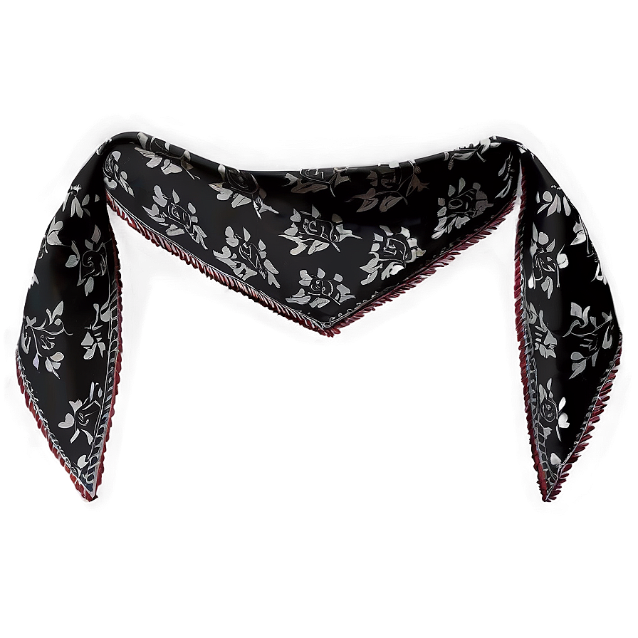 Trendy Black Bandana Png 06122024