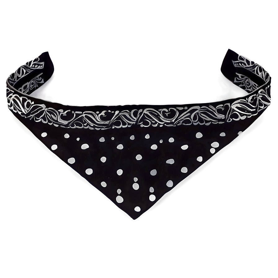 Trendy Black Bandana Png Rip78