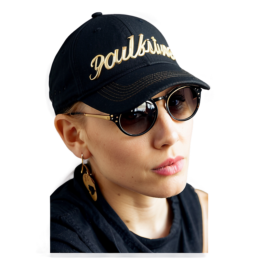 Trendy Black Cap Fashion Png Hlb