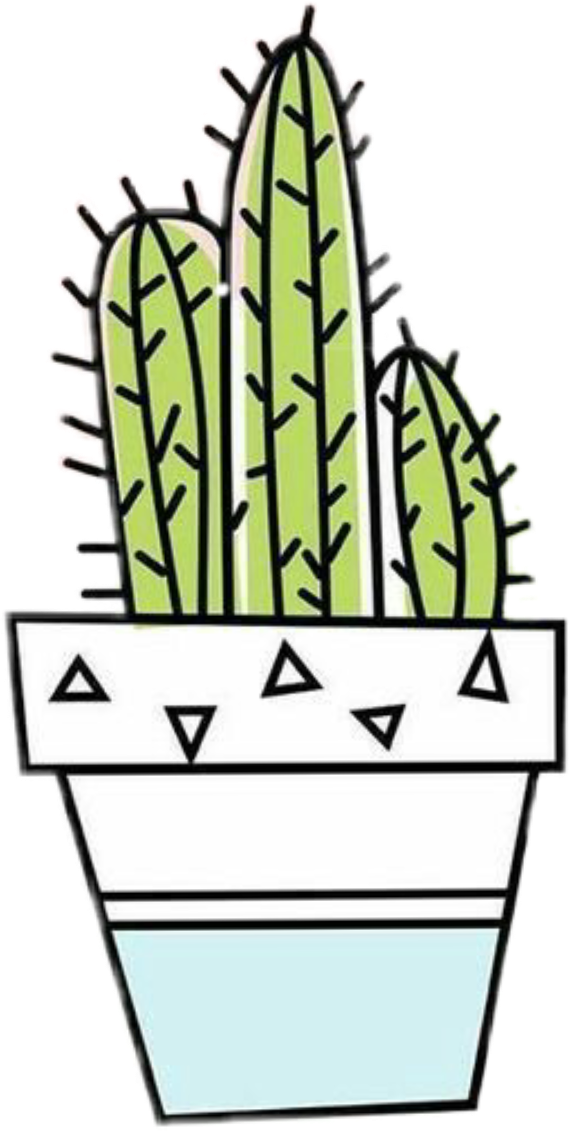 Trendy Cactus Illustration