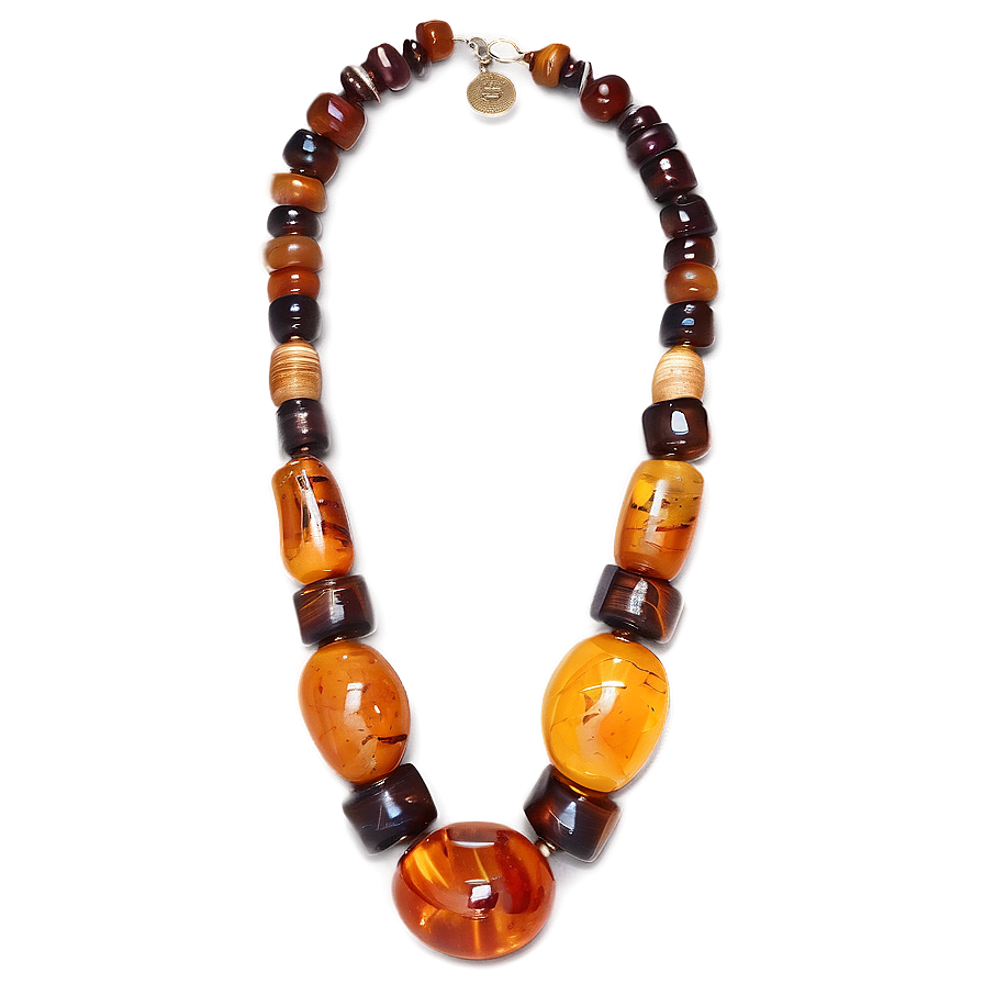 Tribal Amber Necklace Png Ubb