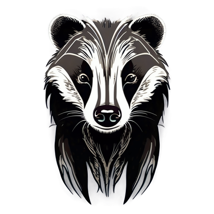 Tribal Badger Tattoo Design Png 11