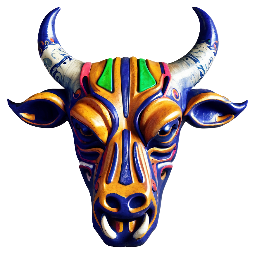 Tribal Bull Head Tattoo Png 06132024