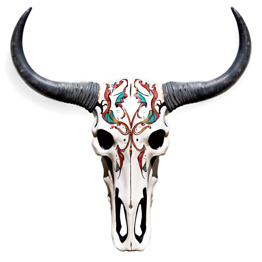 Tribal Bull Skull Design Png Pur20