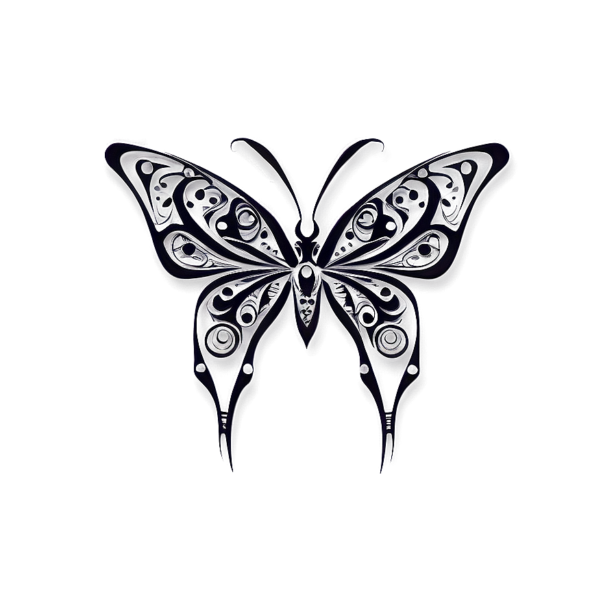 Tribal Butterfly Tattoo Png 42